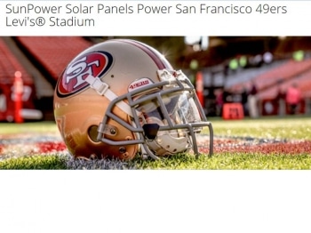 SUNPOWER POWERS SUPERBOWL